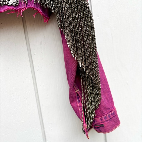 RARE Daniel Diamond Vintage Rhinestone Fringe Jacket - Picture 11 of 15